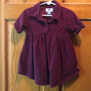 Old Navy Corduroy Dress - Size 2T - Burgundy